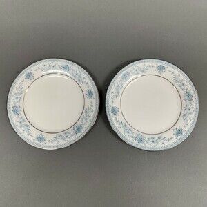 Noritake Blue Hill 2482 Bread & Butter Plates Contemporary Fine China Lot of 2